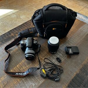 Sony a330 Digital Camera with Extra Lens and Bag  Original Owner